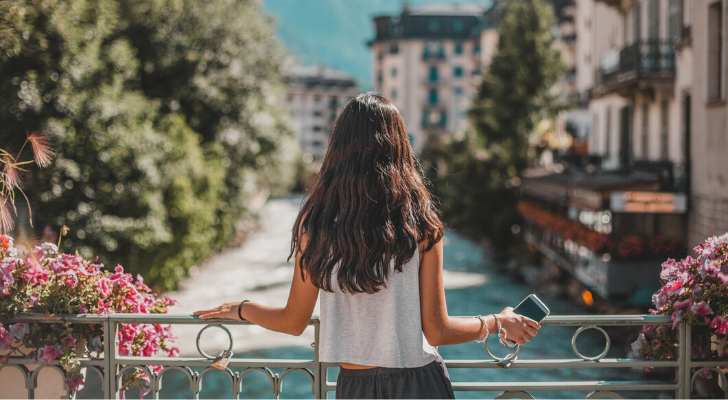 vrouw vakantie