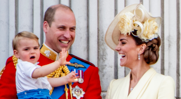 Prins William en Kate Middleton prins George