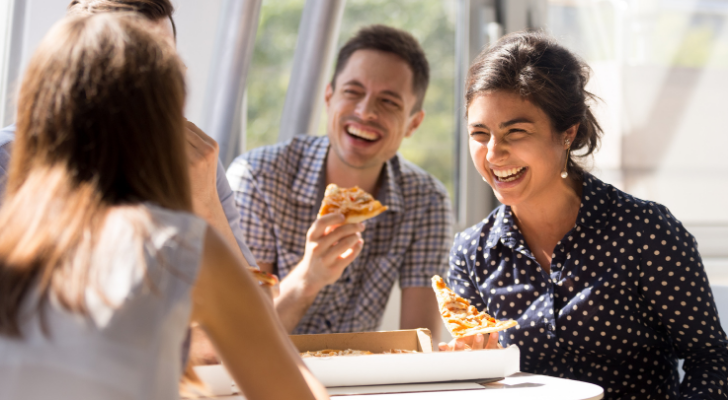 lunchen collega's collega lunch