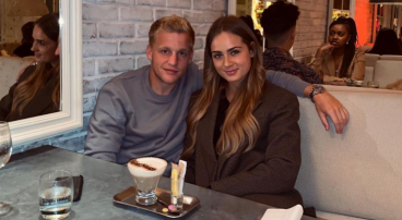 Donny van de Beek en Estelle Bergkamp