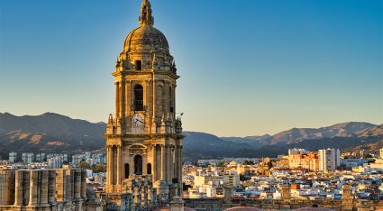 Lateral View Of Málaga Cathedral, Spain