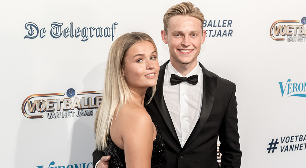 Frenkie de Jong met vriendin Mikky Kiemeney