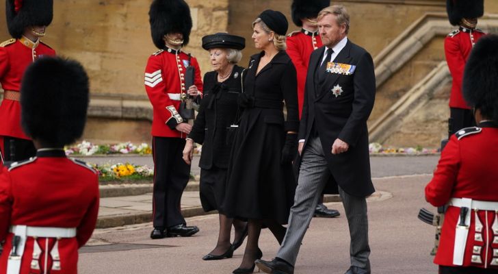 Oranjes vooraan bij staatsbegrafenis Elizabeth