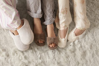 warme en hippe pantoffels