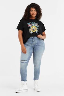 Noisy May Curve Skinny Jeans Nmcallie Blauw