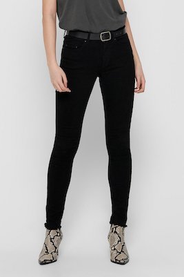 Only Skinny Jeans Onlblush Black Regular Zwart 5713753276930