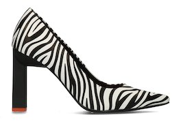 Sacha Pumps Met Zebraprint Zwart Wit Zwart 8720527025677