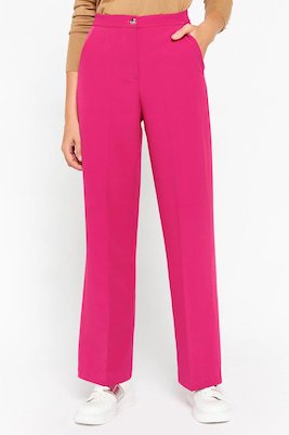 Lolaliza Straight Fit Pantalon Roze Roze 3000004848124