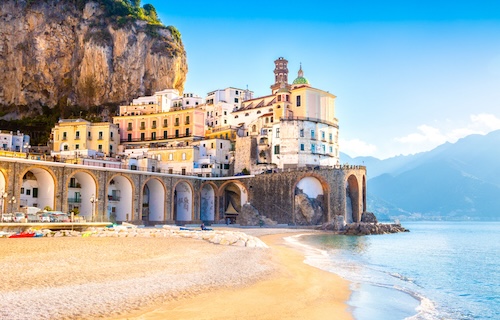 Morning View Of Amalfi Cityscape, Italy