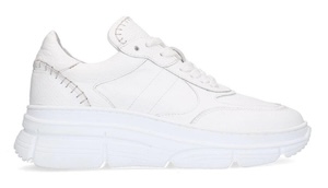 Manfield Chunky Leren Sneakers Wit Wit 8720527576117