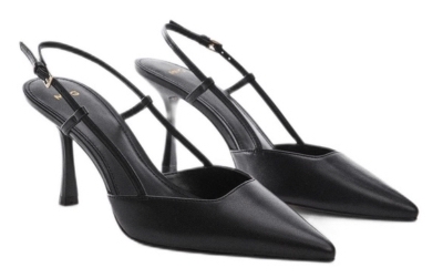 mango leren slingbacks