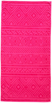 Beachwave Strandlaken Aztec 200x100 Cm Fuchsia 8719542661472