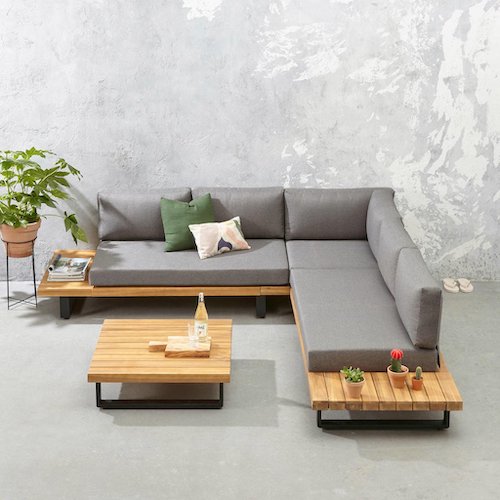 Wehkamp Home Loungeset Porzuna Grijs 8719542248215