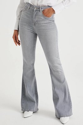 We Fashion Blue Ridge Blue Ridge High Waist Flared Jeans Dreamer Grey Denim Grey Denim 8720715240073