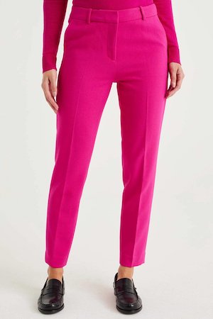 We Fashion Slim Fit Pantalon Roze Roze 8720715348298