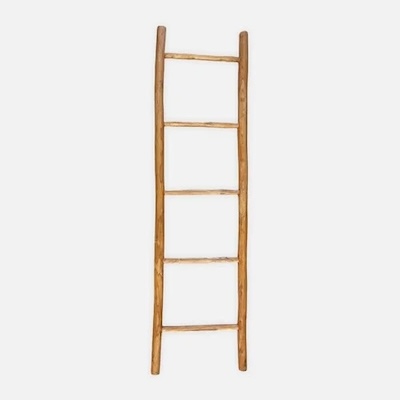 Kubu Teakhouten Ladder Bruin