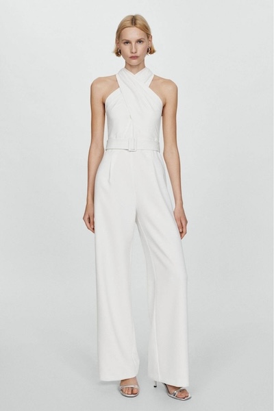 Mango Jumpsuit Wit Wit 8447144158303 