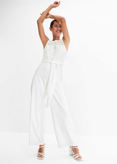 Romantische Witte Jumpsuit Bonprix
