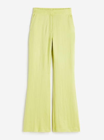 Flared Broek Lime Groen