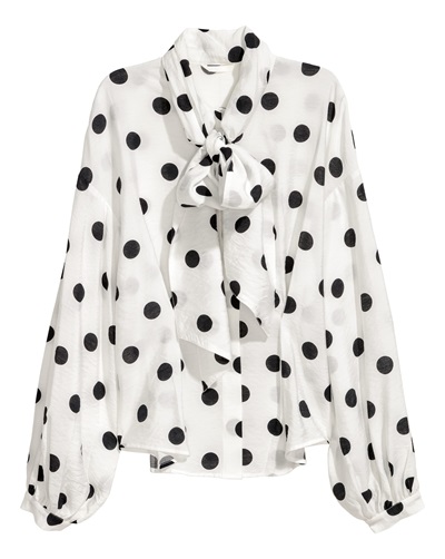 Blouse Met Geknoopt Detail