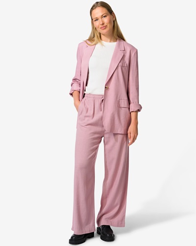Linnen Broek Hema Lila