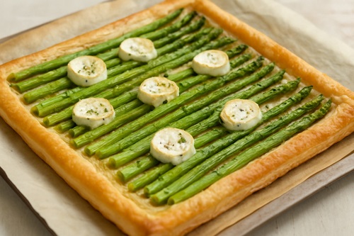 Plaattaart Asperges Geitenkaas Snelle Recepten