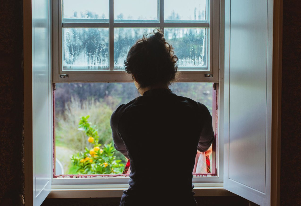 Vrouw Voor Raam Wereldoorlog