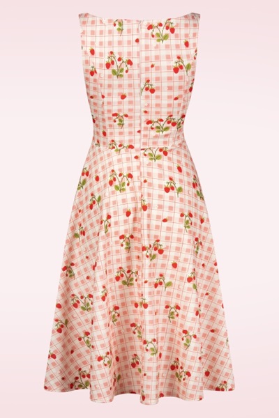 274378 Vintage Chic 53239 Dress Strawberry Gingham 250327 003w Large
