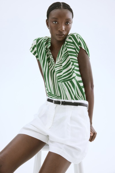 Blouse Met Halsboordje