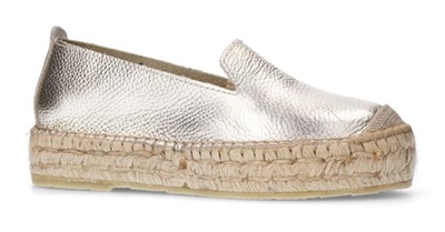 Gouden Leren Espadrilles
