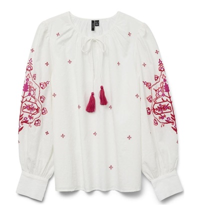 Vero Moda Curve Blousetop Wit Wit 5715722426698