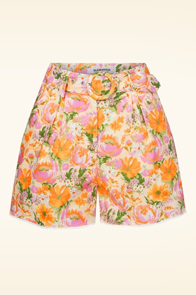 275627 Glamour 52665 Shorts Multi Wallpaper Floral Bloemenprint