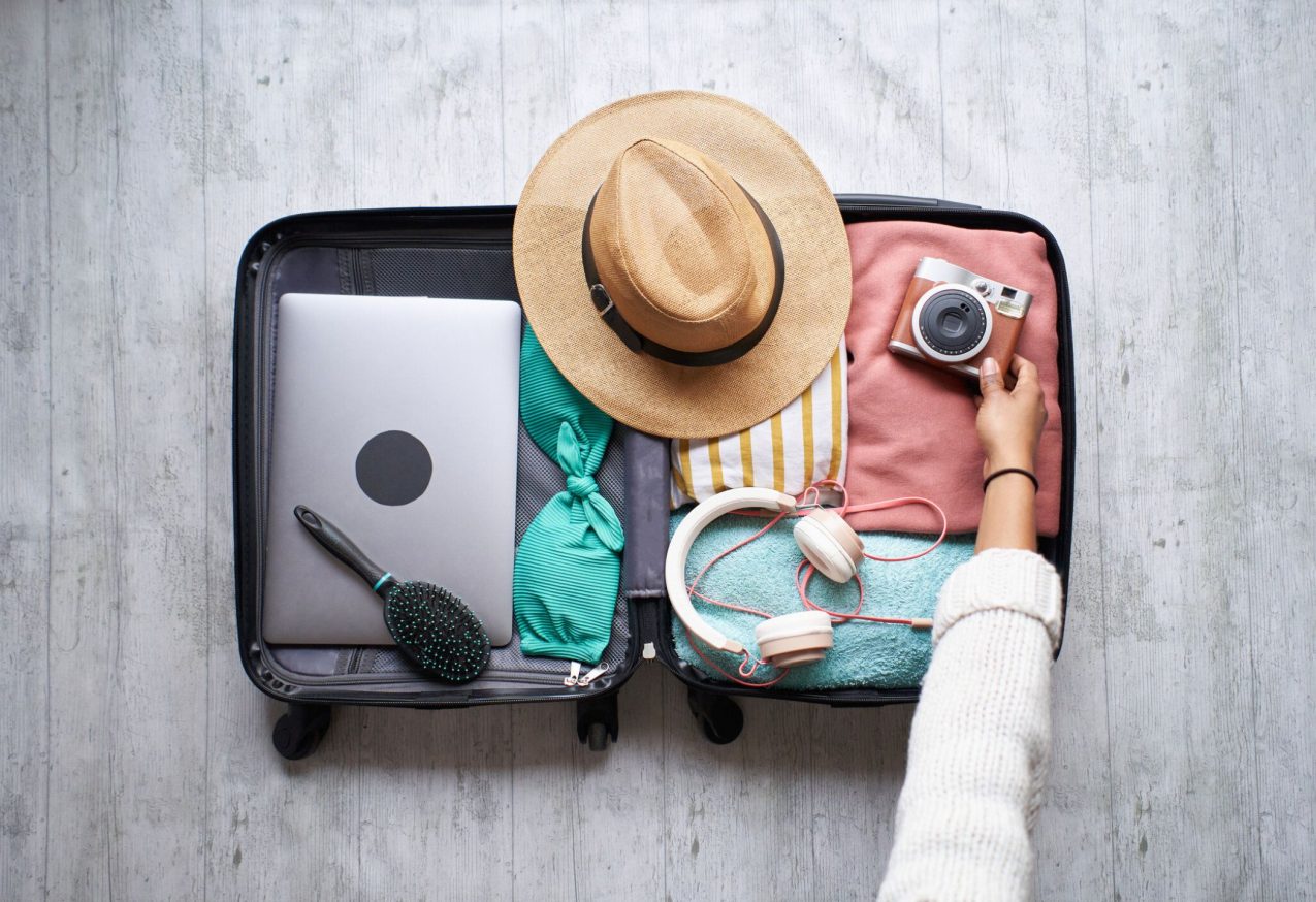 Koffer Met Vakantie Essentials