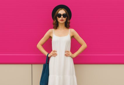 vrouw met Zeeman's Luchtige Jurkje