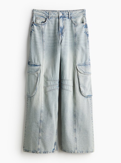 Straight Regular Cargo Jeans Hm
