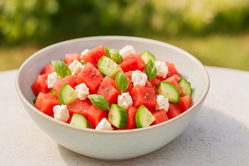 Watermeloensalade Populaire Zomerrecepten