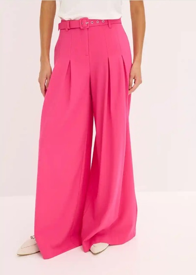 Bandplooibroek Met Riem Plussize Kledingtrends
