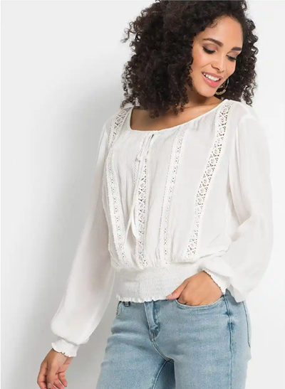 Blouse Van Zachte Viscose Blouse Van Ingrid