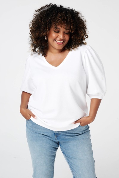 Ms Mode Top Wit Met Parels Wit 8719243522041 (1)