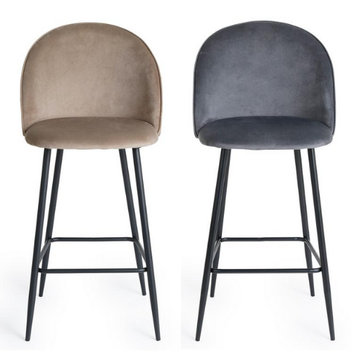 Set Van 2 Barkrukken Velvet