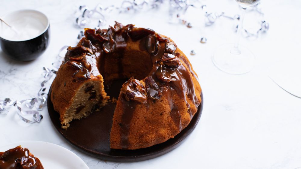 Sticky toffee carrot cake