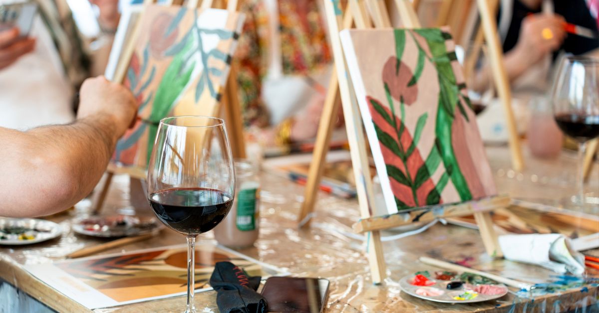 sip & paint, valentijnsuitjes