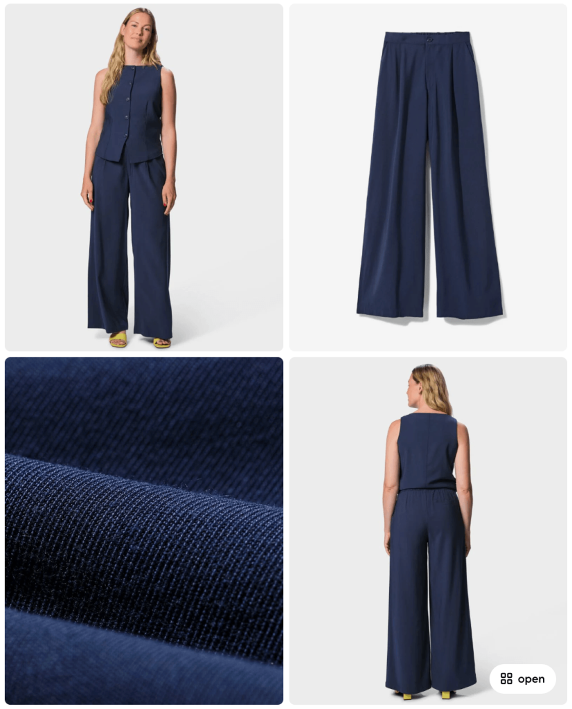 Donkerblauwe Broek Van Hema