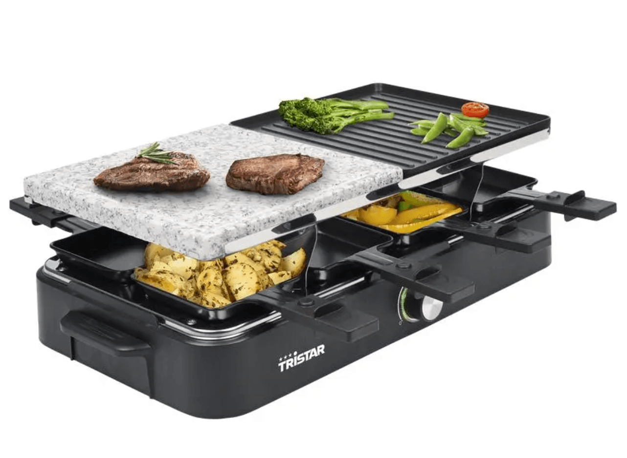 Tristar Raclette En Gourmetset Met Steengrill 3