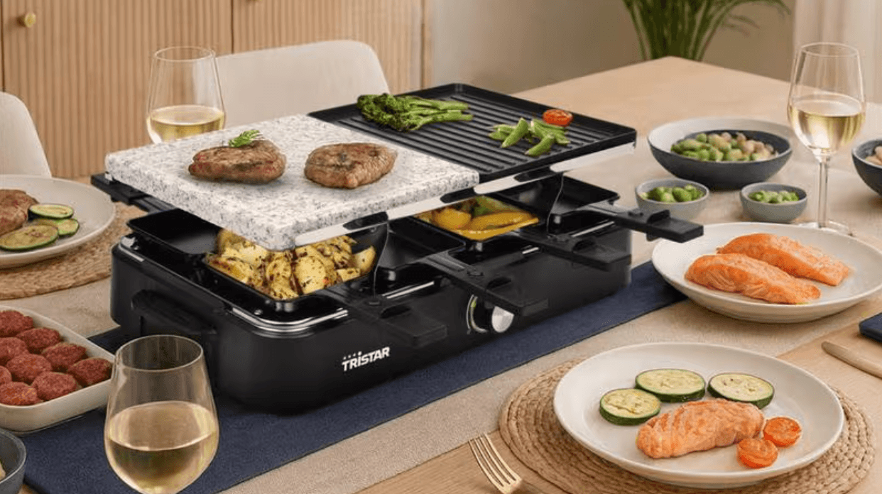 Tristar Raclette En Gourmetset Met Steengrill