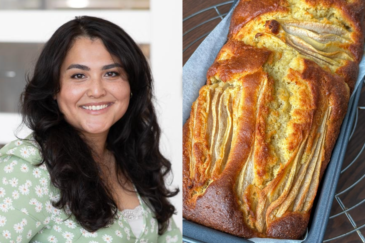 Recept voor kwarkcake met peren HHB-winnares Zeinab