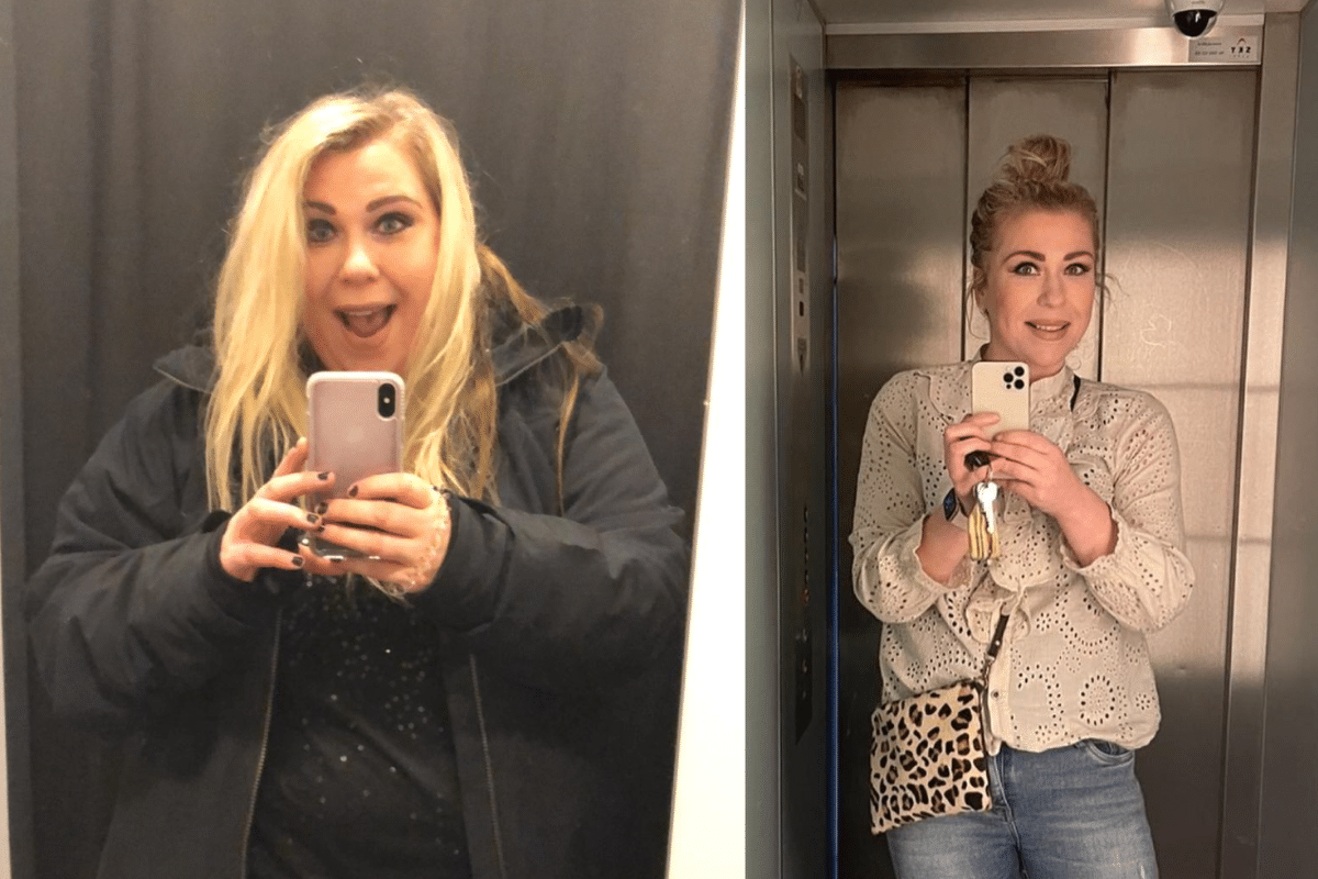 Sabrina viel 60 kg af op eigen kracht